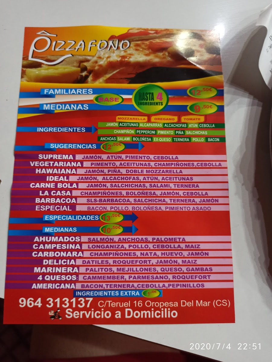Menu Pizza Fono-4