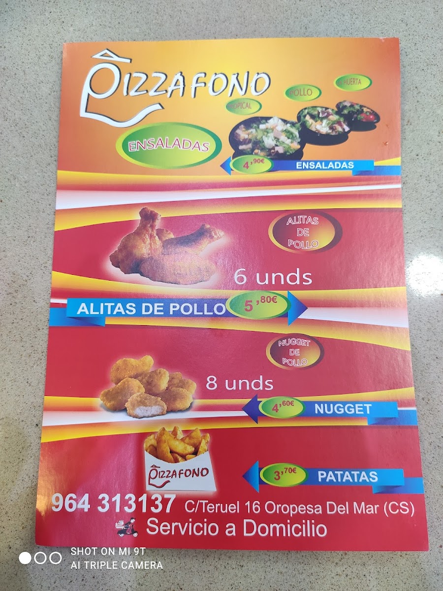 Menu Pizza Fono-5