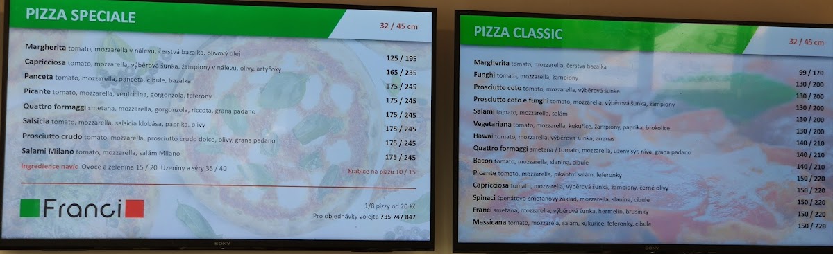 Menu Pizza Franci-1