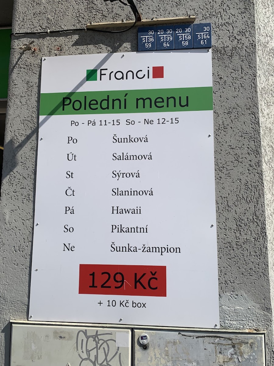 Menu Pizza Franci-2