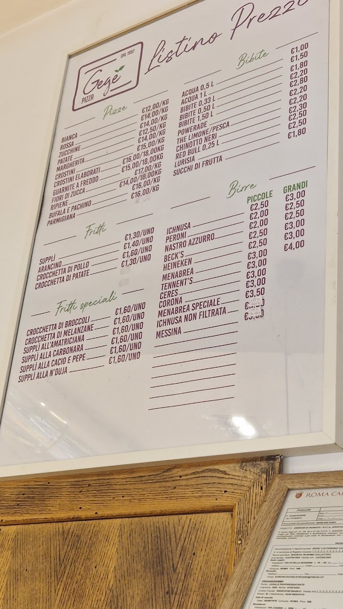 Menu Pizza Gegè Corso Di Francia-1