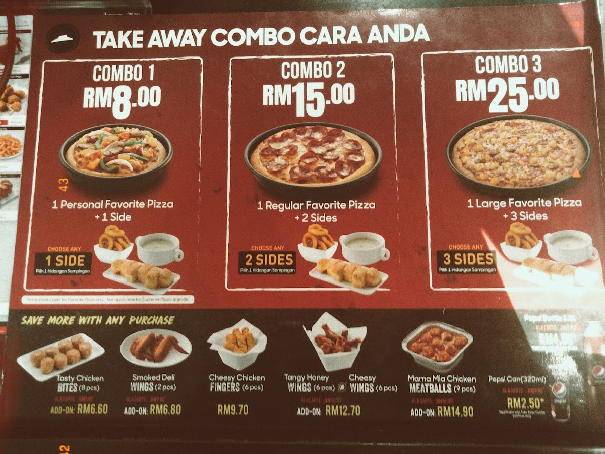 Menu Pizza Hut Delivery Pasir Tumboh-1