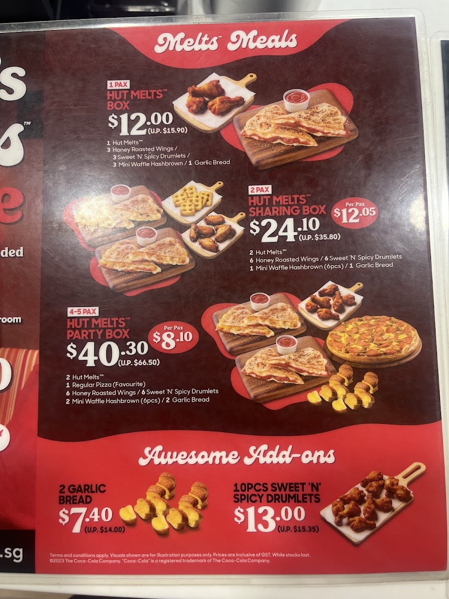Menu Pizza Hut Delivery - West Coast-1