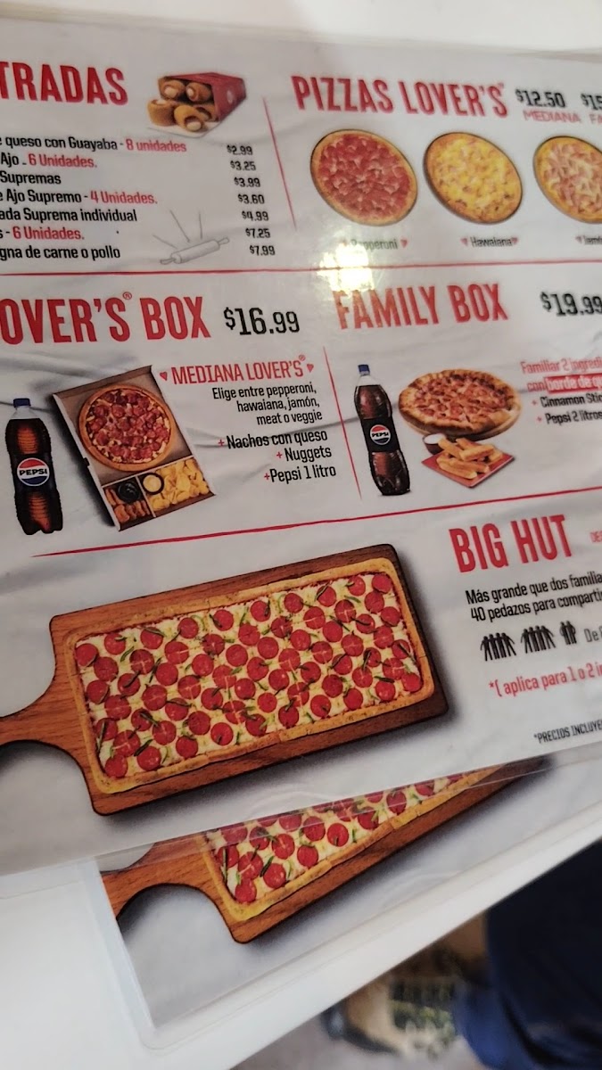 Menu Pizza Hut Plaza Las Americas-4