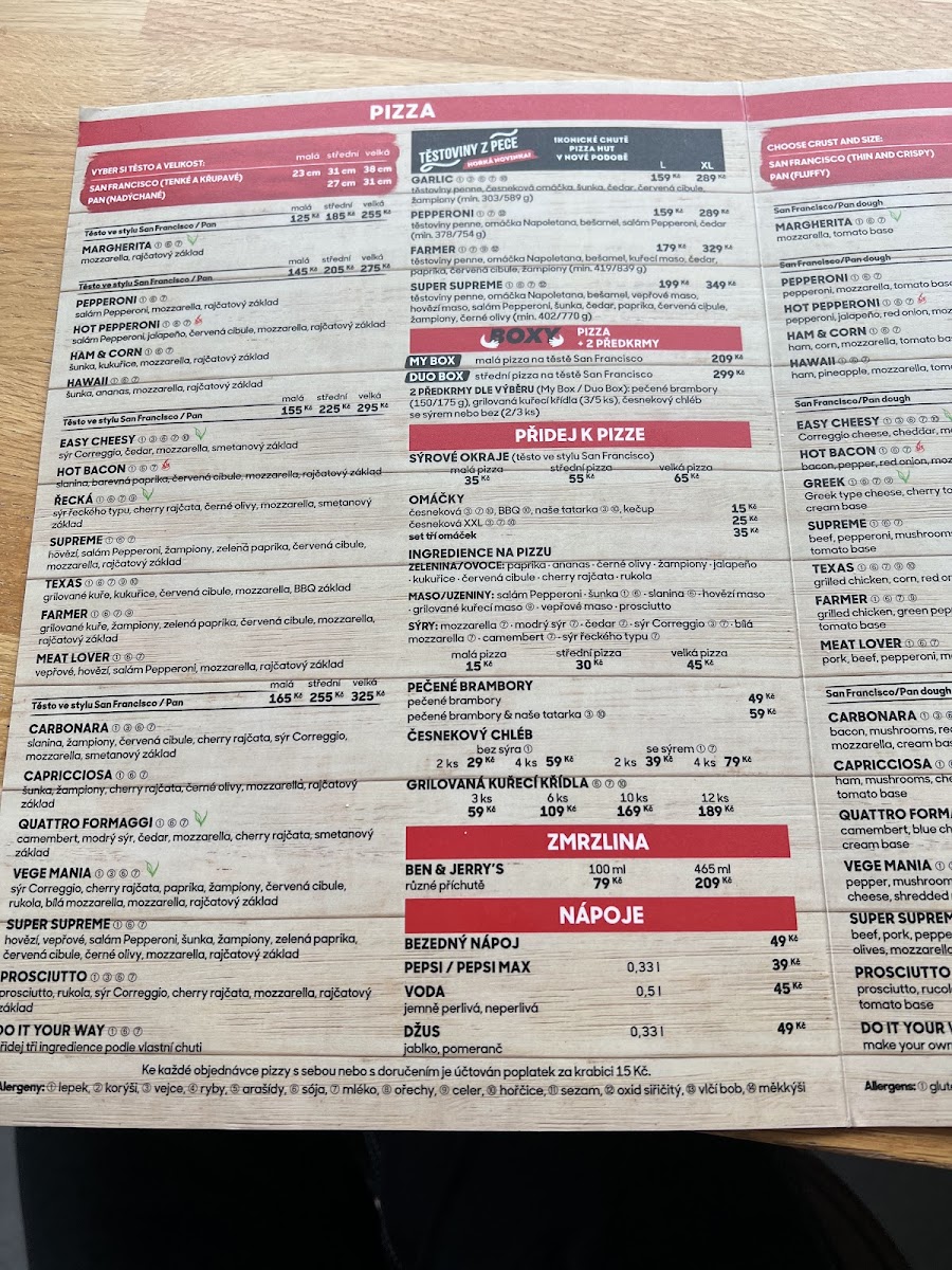 Menu Pizza Hut Praha Michelská-4