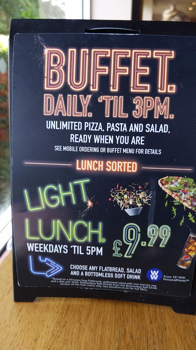 Menu Pizza Hut Restaurants York Monks Cross-2