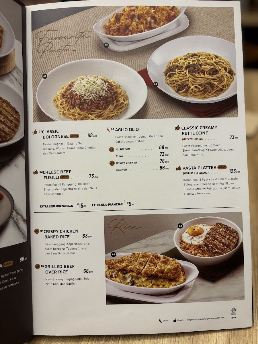 Menu Pizza Hut Ristorante - Supermall Pakuwon Indah-3