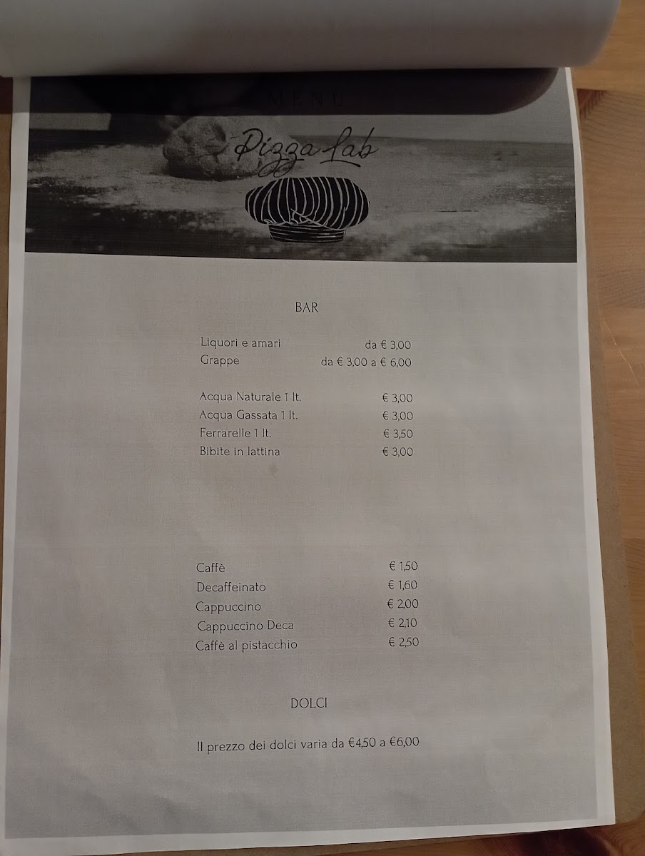 Menu Pizza Lab-8