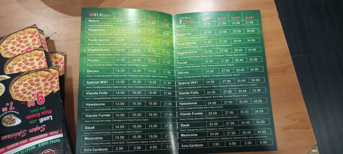 Menu Pizza Lion - Ville Saint-Laurent-10