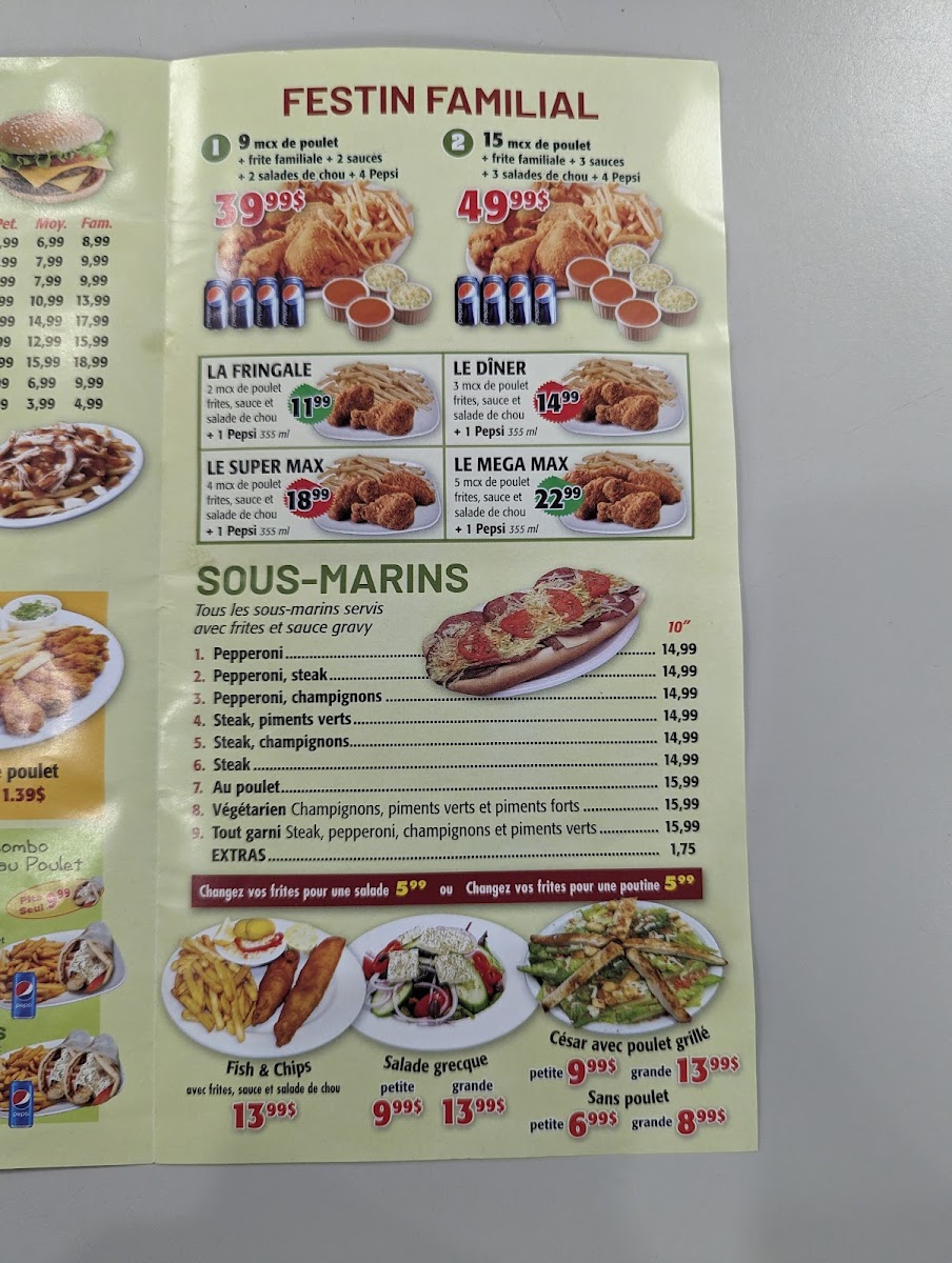 Menu Pizza Lion - Ville Saint-Laurent-4