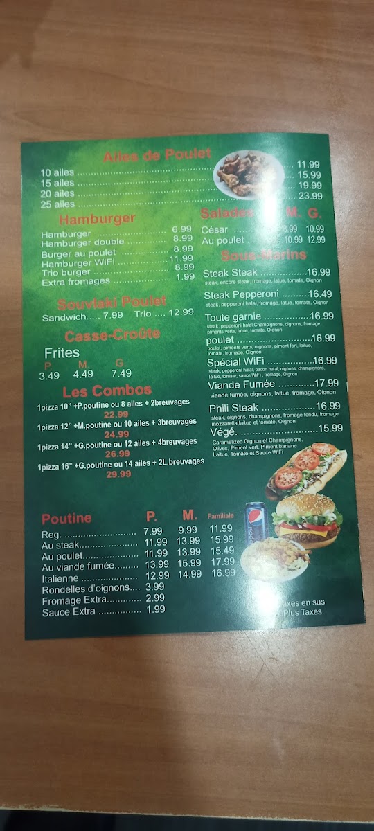 Menu Pizza Lion - Ville Saint-Laurent-8