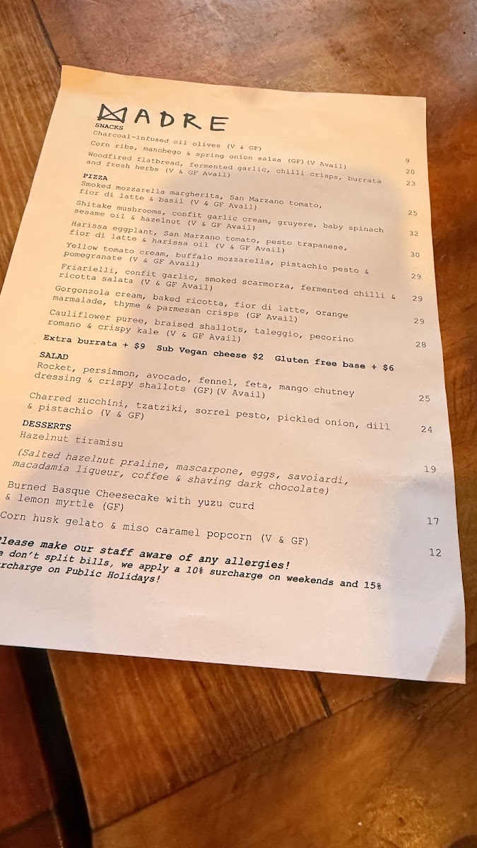 Menu Pizza Madre-4
