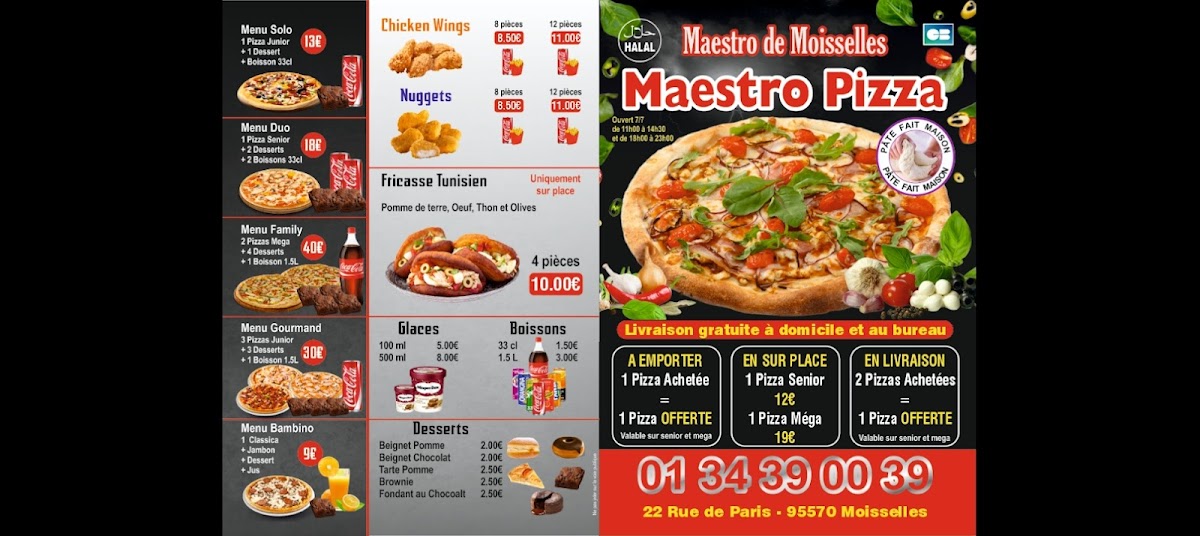 Menu Pizza Maestro Moisselles-3