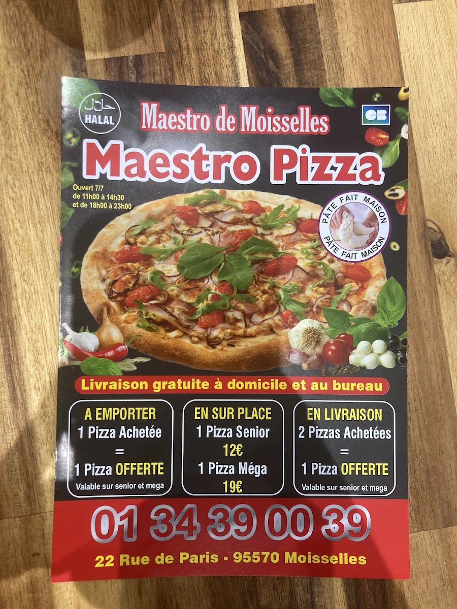 Menu Pizza Maestro Moisselles-5