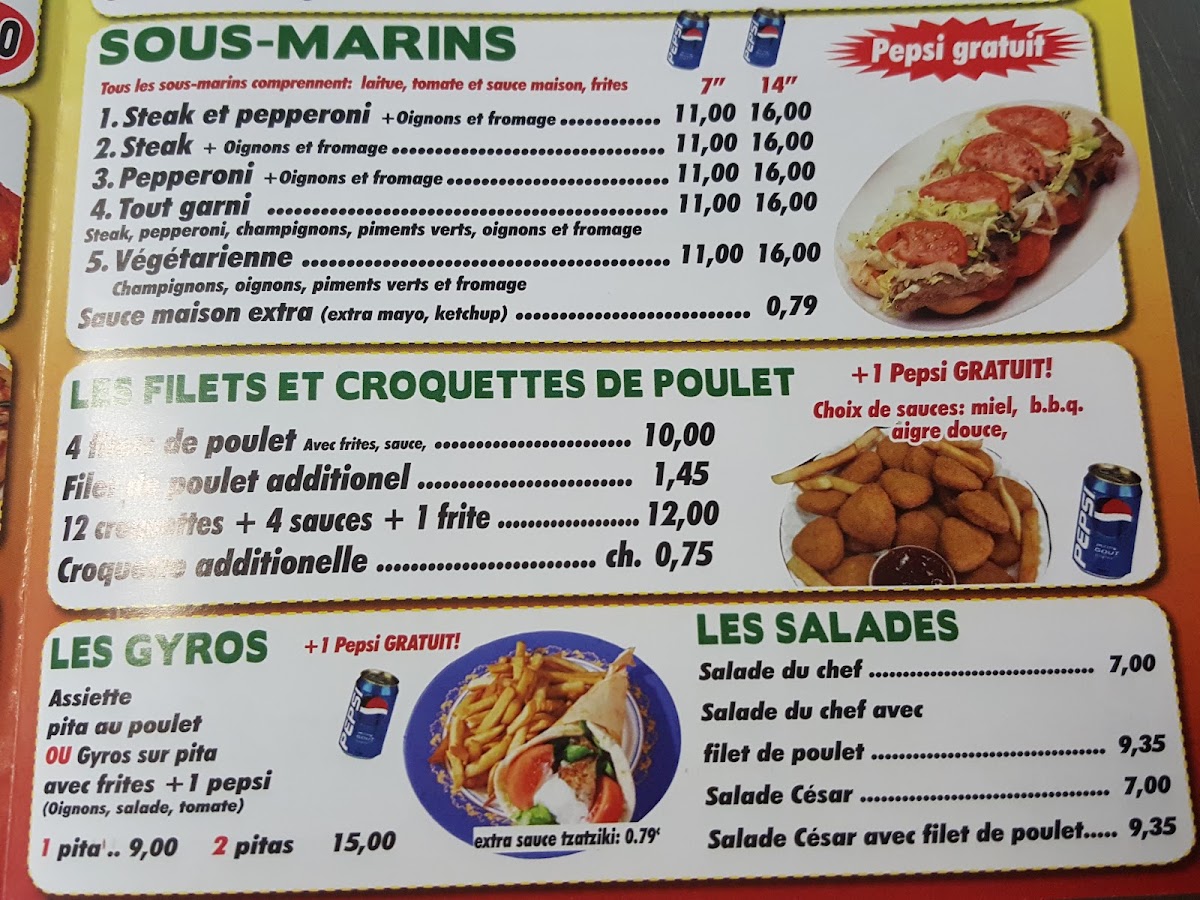 Menu Pizza Maison - Laval-3
