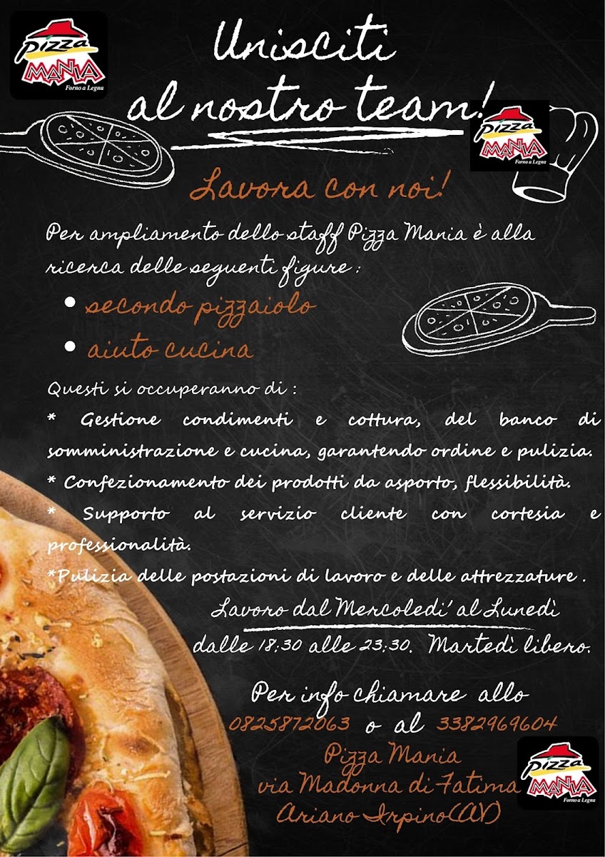 Menu Pizza Mania Ariano Irpino-1