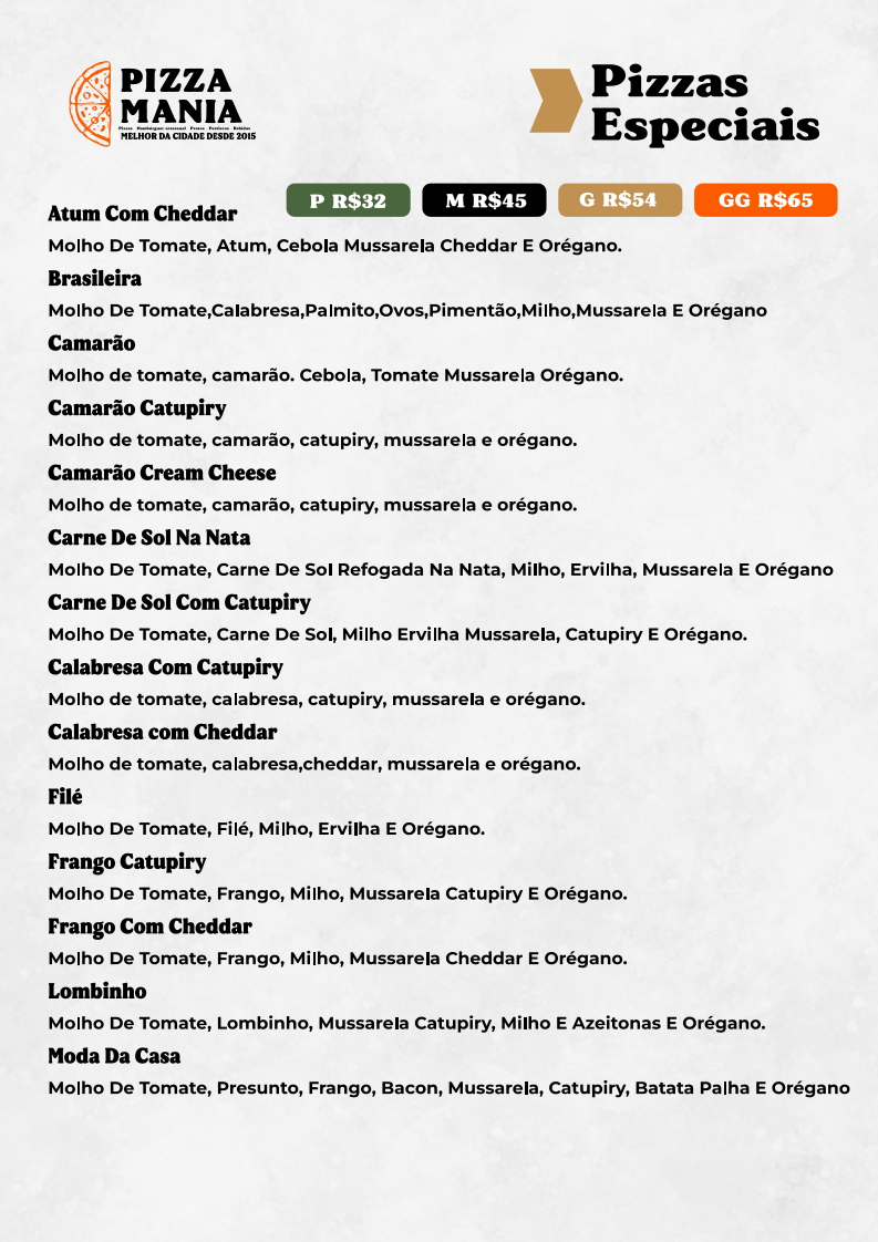 Menu Pizza Mania-8