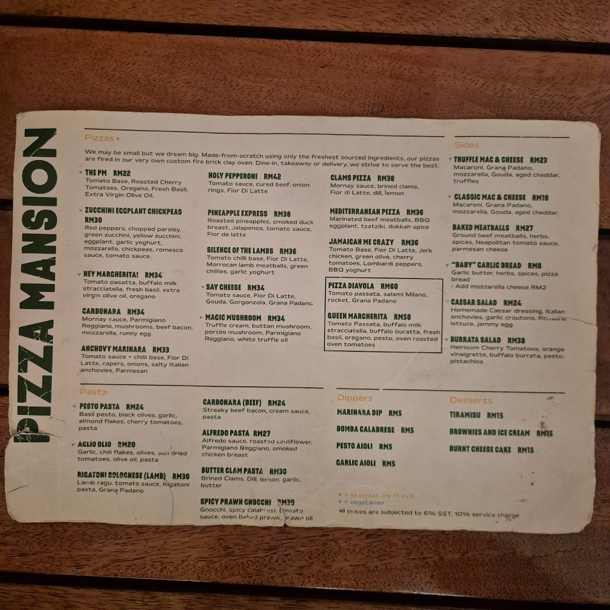 Menu Pizza Mansion Jalan Mesui-1
