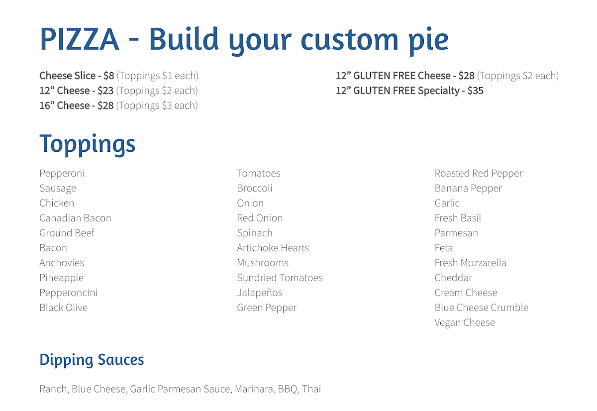 Menu Pizza On The Run-4