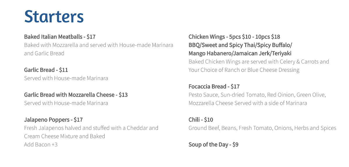 Menu Pizza On The Run-5