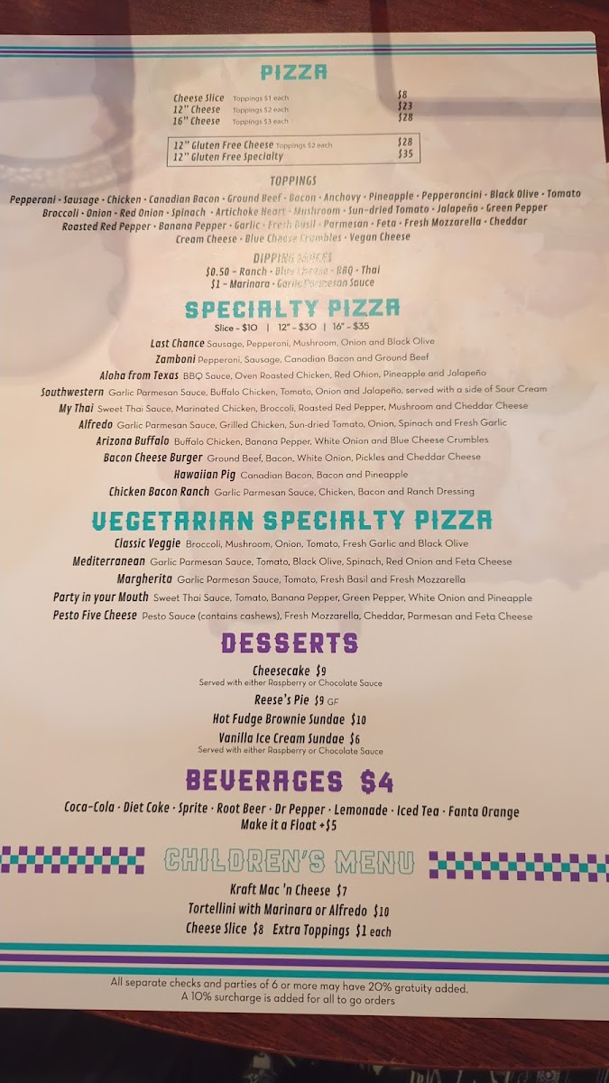 Menu Pizza On The Run-9