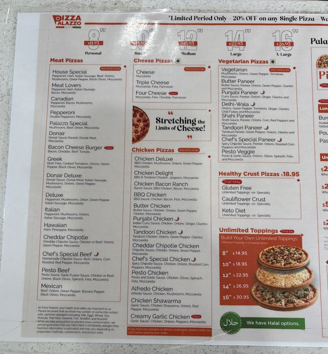 Menu Pizza Palazzo Terwillegar-5