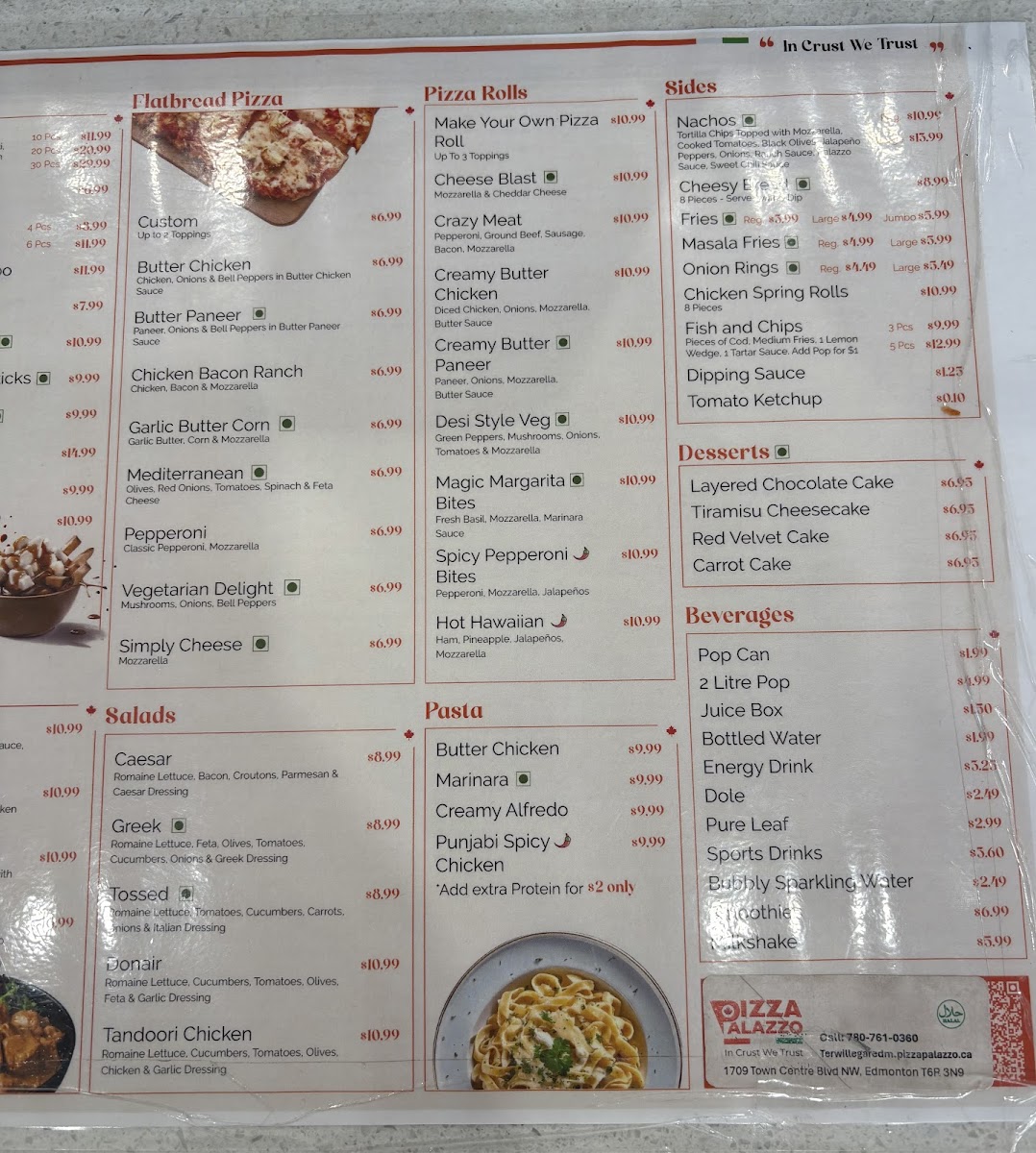 Menu Pizza Palazzo Terwillegar-7