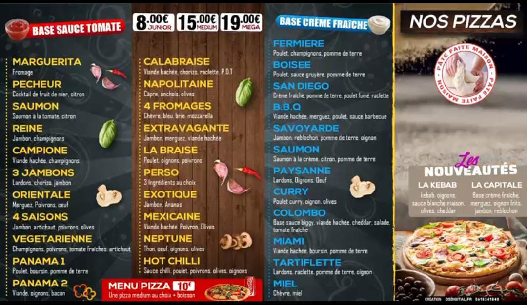 Menu Pizza Panama Iv-1