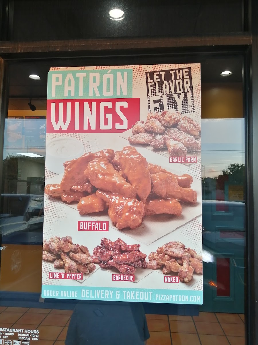 Menu Pizza Patrón Pioneer Parkway-8