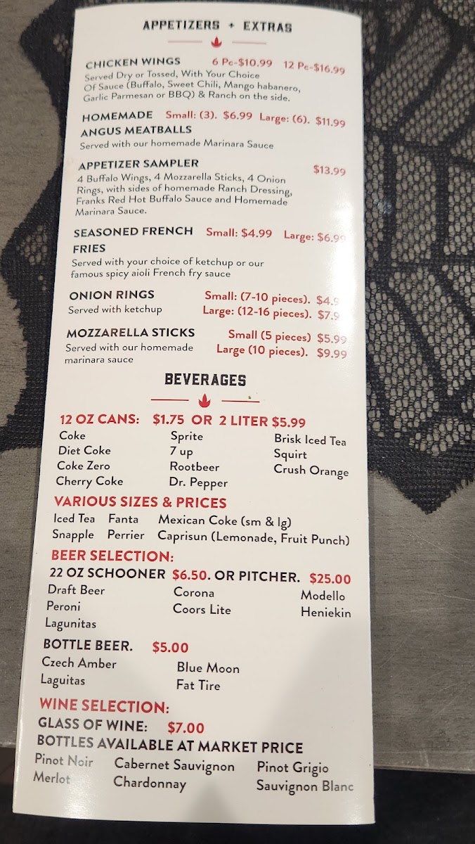 Menu Pizza Pazza Wood Fired Pizza-2