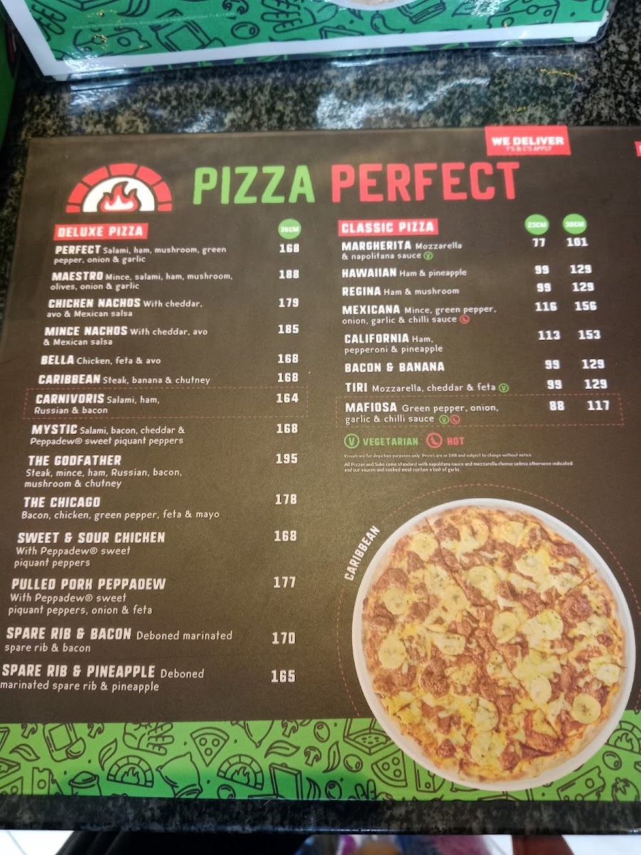 Menu Pizza Perfect Milnerton-5