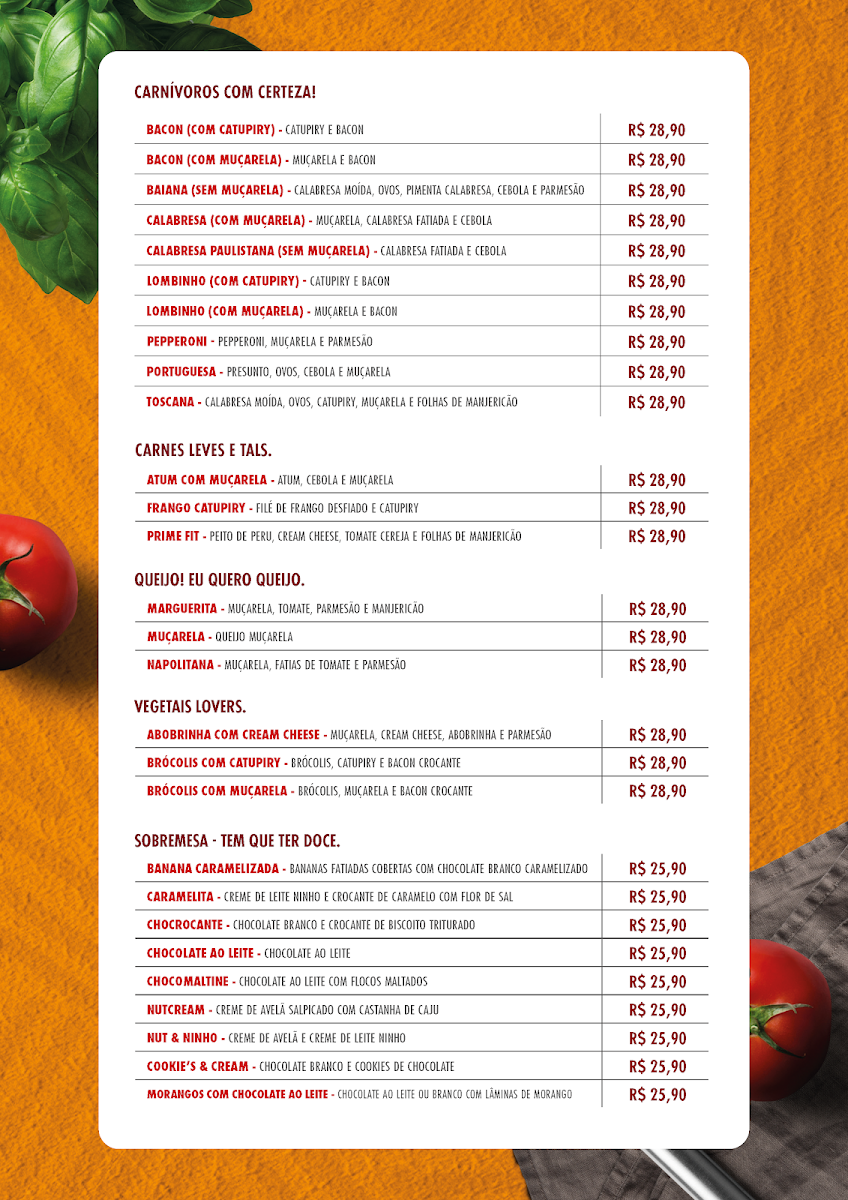 Menu Pizza Prime | Poços De Caldas Mg-3