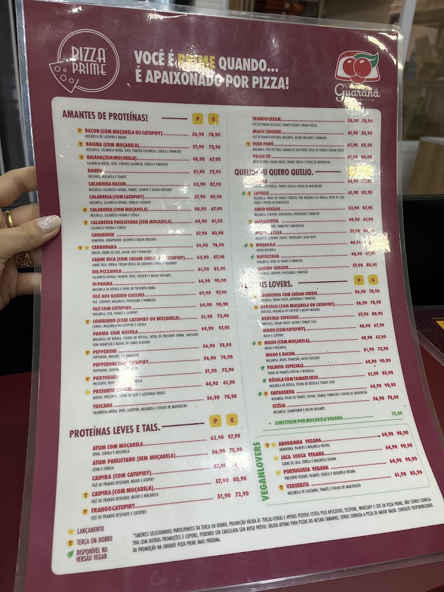 Menu Pizza Prime | Poços De Caldas Mg-5