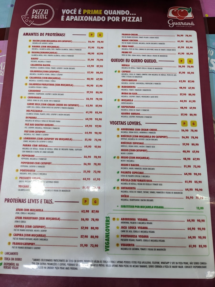 Menu Pizza Prime | Poços De Caldas Mg-6