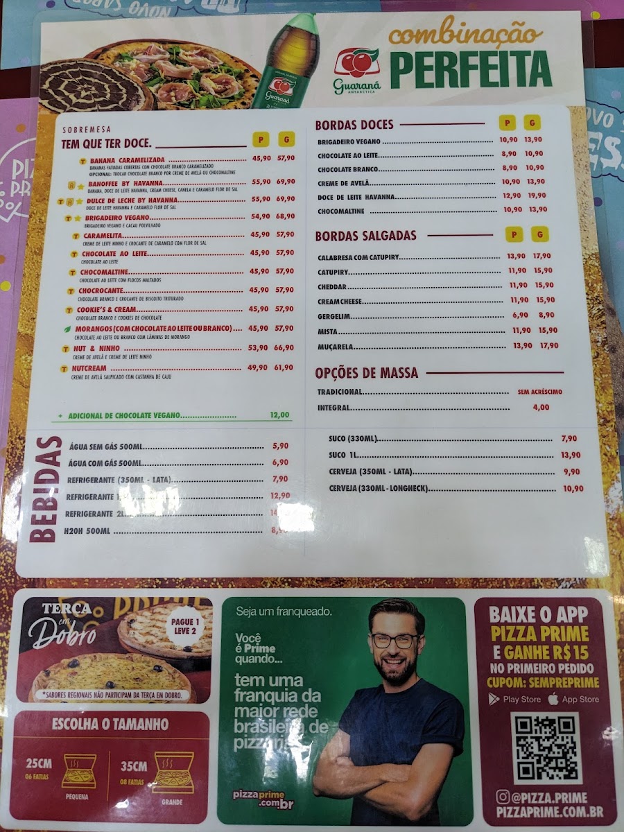 Menu Pizza Prime | Poços De Caldas Mg-8