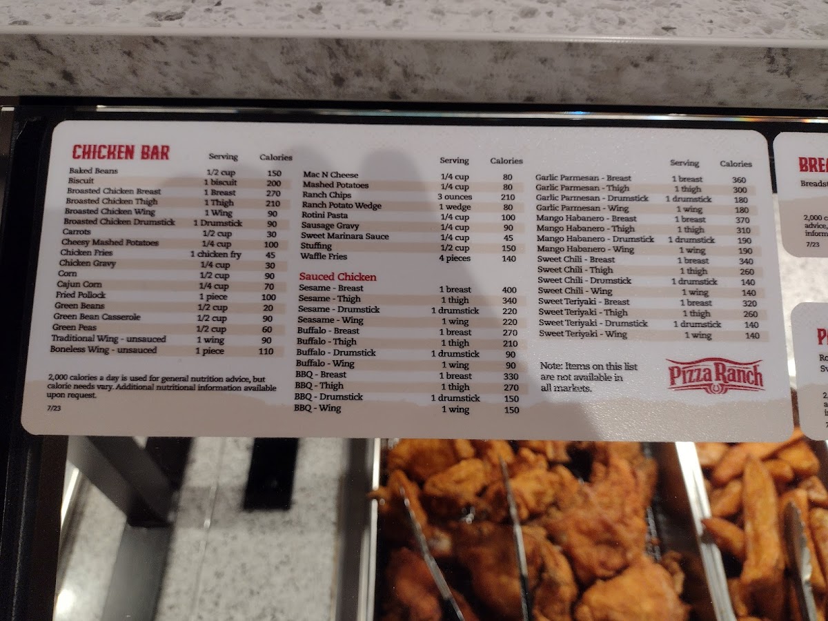 Menu Pizza Ranch-1