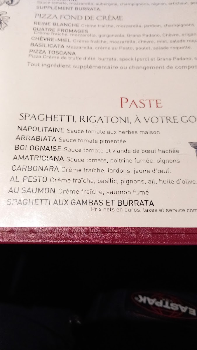 Menu Pizza Roma Montparnasse-2