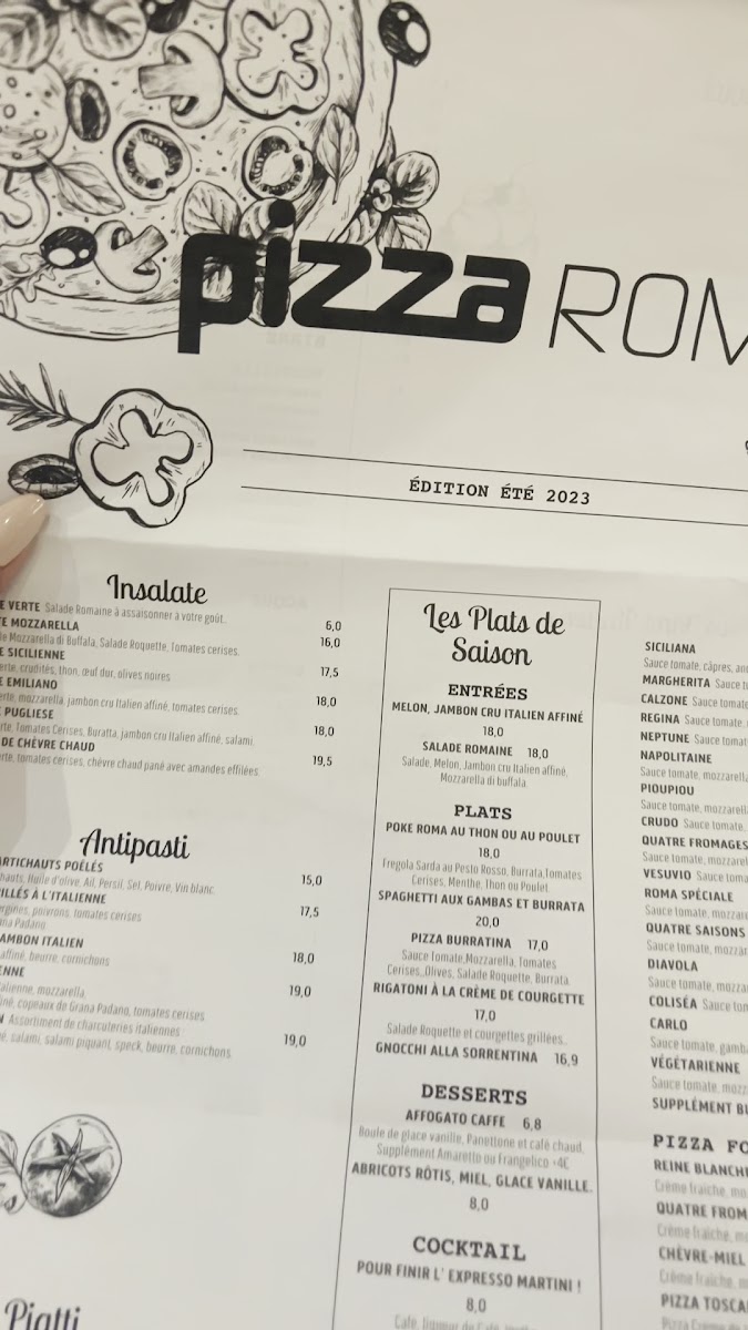 Menu Pizza Roma Montparnasse-4