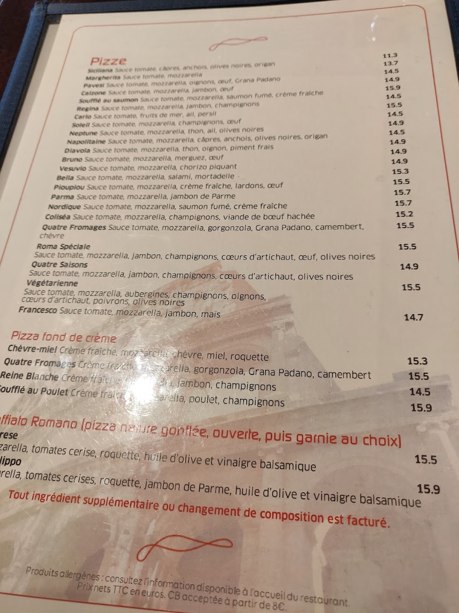 Menu Pizza Roma Montparnasse-9