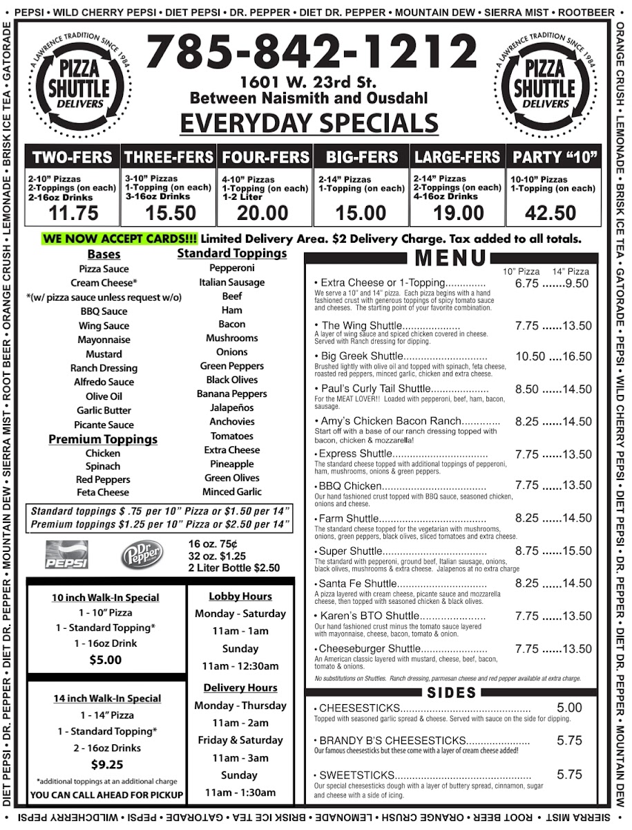 Menu Pizza Shuttle-8