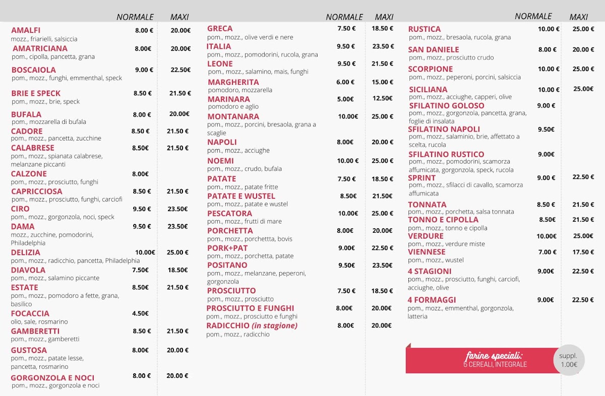 Menu Pizza Sprint-1