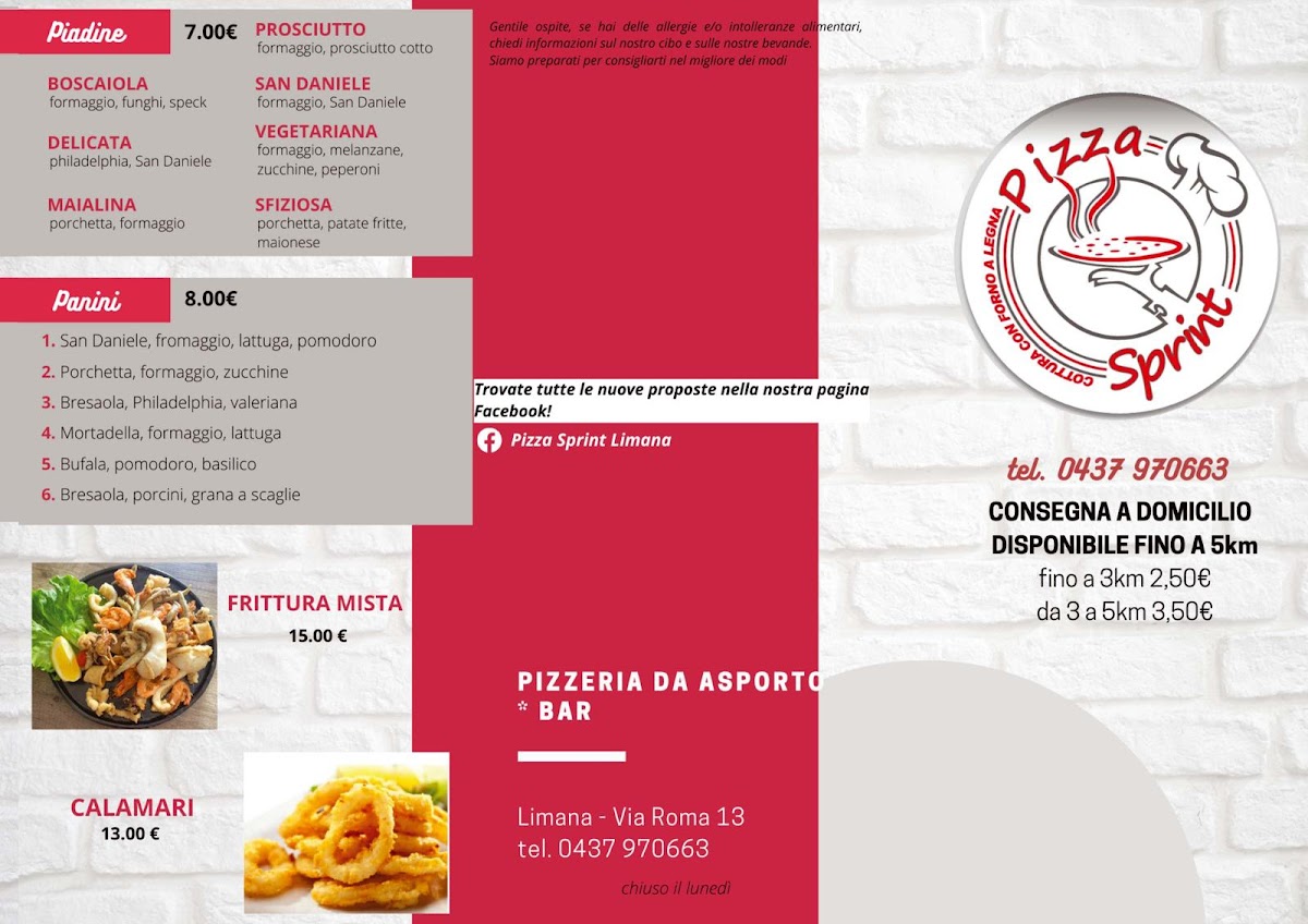 Menu Pizza Sprint-2
