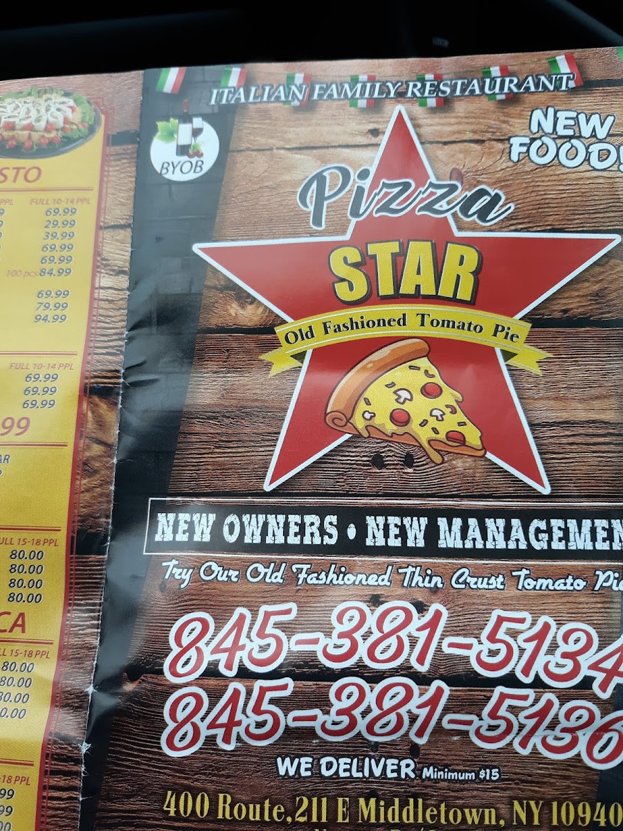 Menu Pizza Star (Middletown)-2