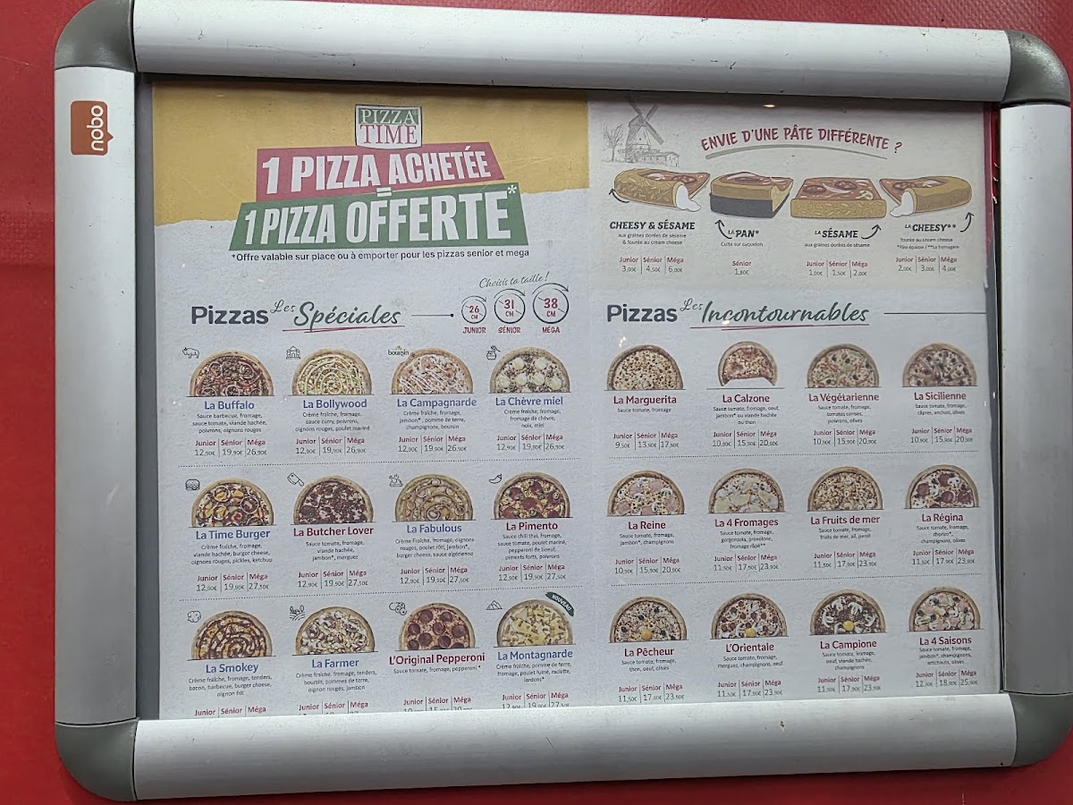 Menu Pizza Time® Noisy-Le-Grand-2