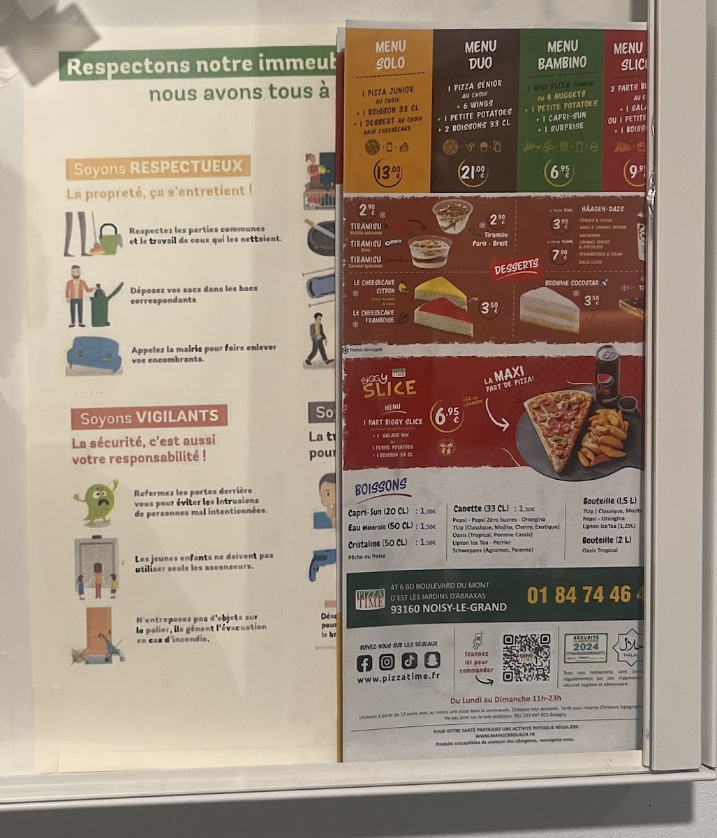 Menu Pizza Time® Noisy-Le-Grand-3