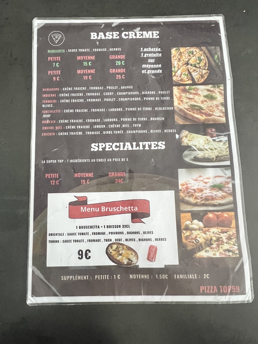Menu Pizza Top-4