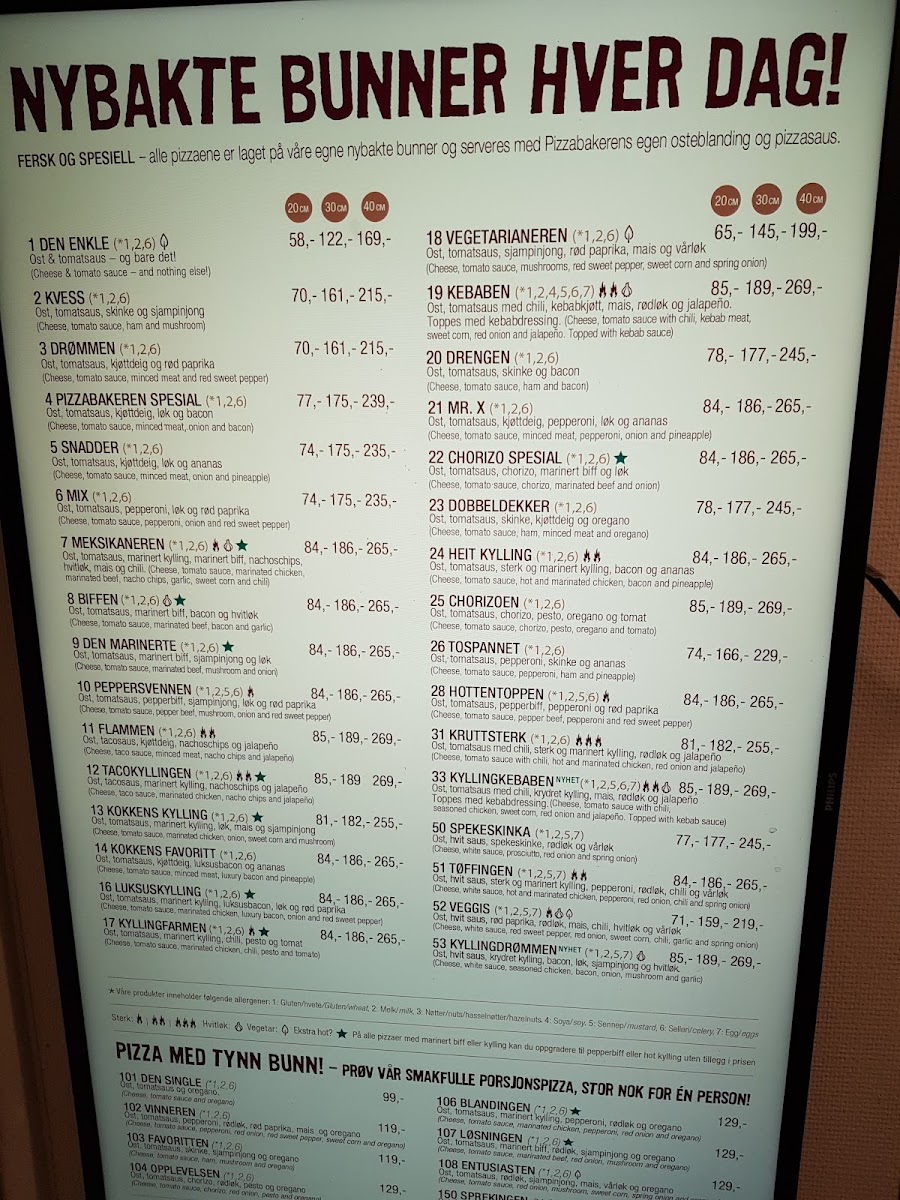 Menu Pizzabakeren Narvik-4