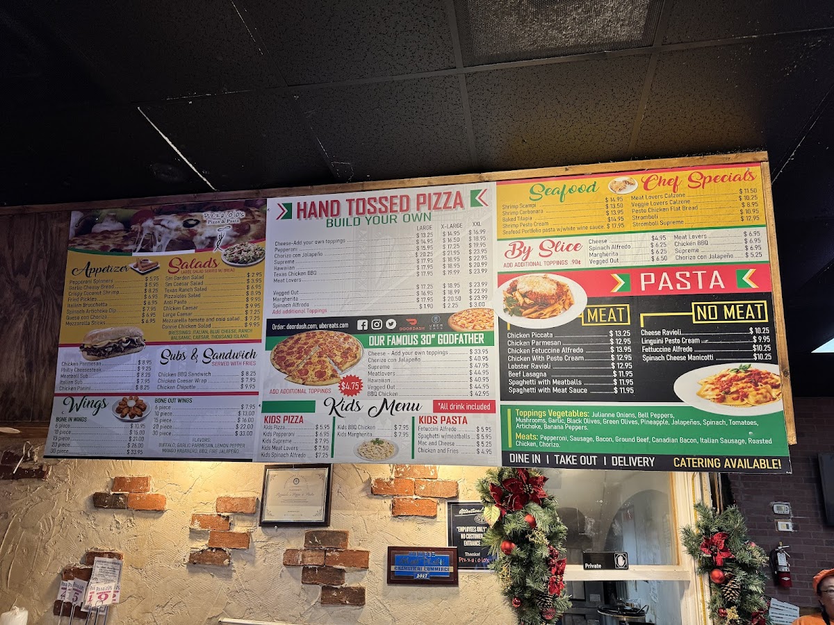 Menu Pizzaiolo's Pizza And Pasta-2