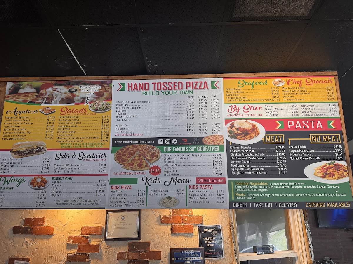 Menu Pizzaiolo's Pizza And Pasta-3