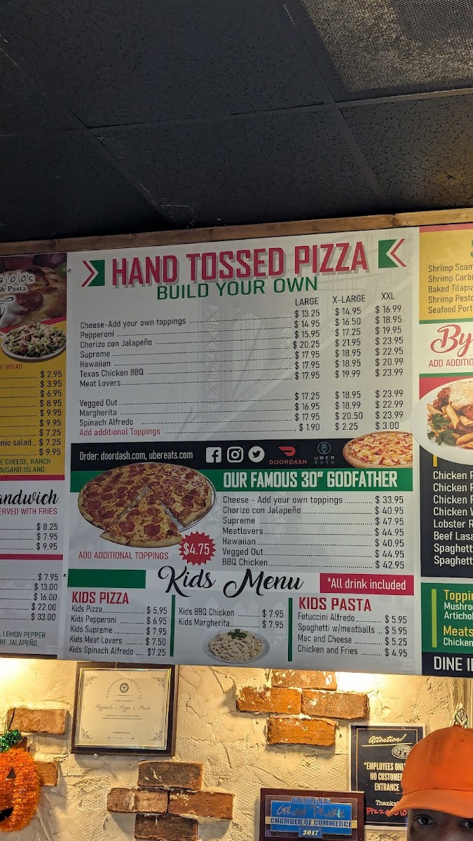 Menu Pizzaiolo's Pizza And Pasta-6